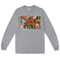 Heather Grey christmas spirit activate Long Sleeve Tee - CowGirlArtShop