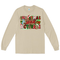 Mushroom christmas spirit activate Long Sleeve Tee - CowGirlArtShop
