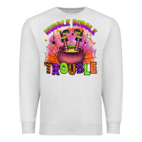 Oatmeal Heather hubble bubble trouble Premium Sweatshirt - Artiststas