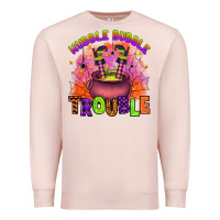 Pale Pink hubble bubble trouble Premium Sweatshirt - Artiststas