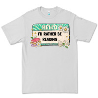 Dove Grey hello id rather be reading Premium Tee - Artiststas