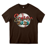 Chocolate Brown baseball senior 2023 Heavy Core Tee - BundleAndBundleShop