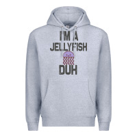 Heather Grey i m a jellyfish duh halloween costume Premium Hoodie - lanVoArt