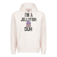 Pale Pink i m a jellyfish duh halloween costume Premium Hoodie - lanVoArt