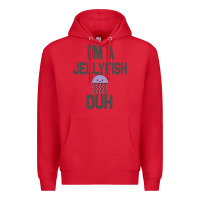Red i m a jellyfish duh halloween costume Premium Hoodie - lanVoArt