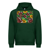 Forest Green American football background Urban Hoodie - BarkalooDesign