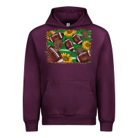 Mauve Wine American football background Urban Hoodie - BarkalooDesign