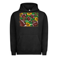 Pigment Black American football background Urban Hoodie - BarkalooDesign