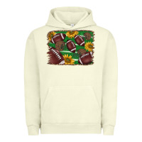 Pigment Pistachio American football background Urban Hoodie - BarkalooDesign