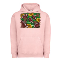 Pigment Salmon American football background Urban Hoodie - BarkalooDesign