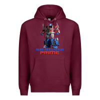 Burgundy optimus prime 2 Premium Hoodie - lanVoArt