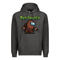 Charcoal Heather susquatch gift nature Premium Hoodie - lanVoArt