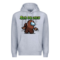 Heather Grey susquatch gift nature Premium Hoodie - lanVoArt
