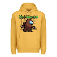 Mustard susquatch gift nature Premium Hoodie - lanVoArt