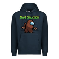 Navy susquatch gift nature Premium Hoodie - lanVoArt