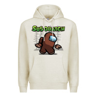 Oatmeal Heather susquatch gift nature Premium Hoodie - lanVoArt
