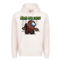 Pale Pink susquatch gift nature Premium Hoodie - lanVoArt