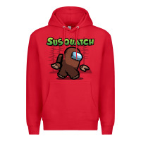 Red susquatch gift nature Premium Hoodie - lanVoArt