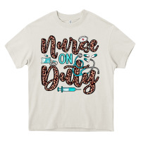 Cream nurse on duty Heavy Core Tee - JahusDesignShop