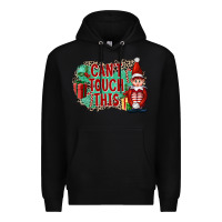 Black Christmas Can't Touch This Elf Premium Hoodie - FaDigitalArtStudio