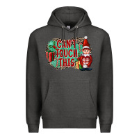 Charcoal Heather Christmas Can't Touch This Elf Premium Hoodie - FaDigitalArtStudio