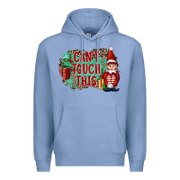 Colony Blue Christmas Can't Touch This Elf Premium Hoodie - FaDigitalArtStudio