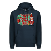 Navy Christmas Can't Touch This Elf Premium Hoodie - FaDigitalArtStudio