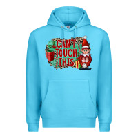 Ocean Blue Christmas Can't Touch This Elf Premium Hoodie - FaDigitalArtStudio