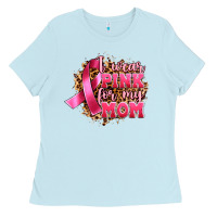 Baby Blue i wear pink for my mom Ladies Tee - Artiststas