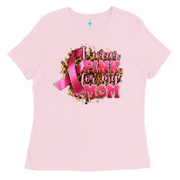 Bubblegum Pink i wear pink for my mom Ladies Tee - Artiststas