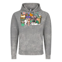 Cloud Rock Cat coffee cups Vintage Hoodie - HowdyJamesFarm