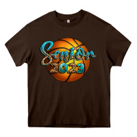 Chocolate Brown basketball senior 2023 Heavy Core Tee - BundleAndBundleShop