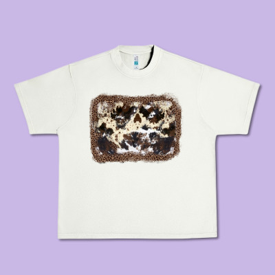 Cowhide Leopard Background Urban Heavy Tee Designed By Jahusdesignshop