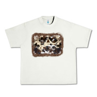 Pistachio Cowhide Leopard Background Urban Heavy Tee - JahusDesignShop