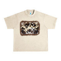 Sandshell Cowhide Leopard Background Urban Heavy Tee - JahusDesignShop