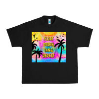 Black float drink tan & repeat Urban Heavy Tee - TumblerDesignByShophia
