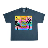 Midnight Navy float drink tan & repeat Urban Heavy Tee - TumblerDesignByShophia