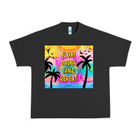 Pigment Black float drink tan & repeat Urban Heavy Tee - TumblerDesignByShophia