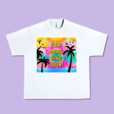 Float Drink Tan & Repeat Urban Heavy Tee Designed By Tumblerdesignbyshophia