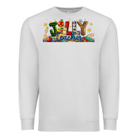 Dove Grey Christmas Jolly Teacher Premium Sweatshirt - Artiststas