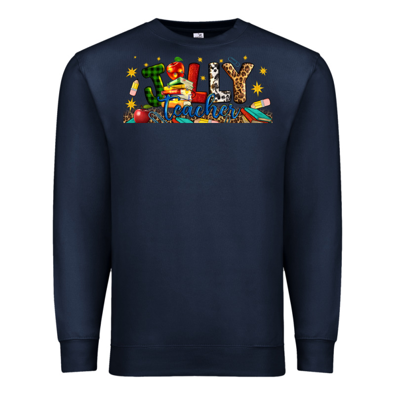 Christmas Jolly Teacher Premium Sweatshirt by Artiststas | Teevron