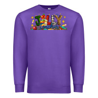 Purple Christmas Jolly Teacher Premium Sweatshirt - Artiststas