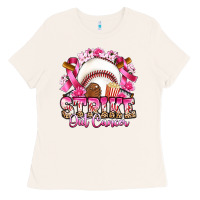 Bone strike out cancer baseball Ladies Tee - Artiststas