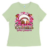 Matcha strike out cancer baseball Ladies Tee - Artiststas