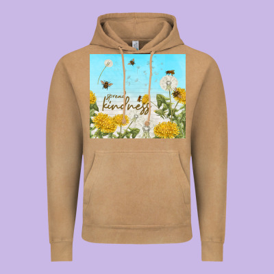 Spread Kindness With Dandelions Vintage Hoodie Designed By Tumblerdesignbyshophia