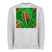Heather Grey american football thunder Heavyweight Sweatshirt - BundleAndBundleShop