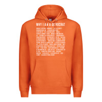 Carrot Why I am a Democrat cool political outfit for democrats Long Sleeve Premium Hoodie - lanVoArt