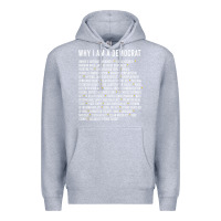 Heather Grey Why I am a Democrat cool political outfit for democrats Long Sleeve Premium Hoodie - lanVoArt