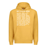 Mustard Why I am a Democrat cool political outfit for democrats Long Sleeve Premium Hoodie - lanVoArt