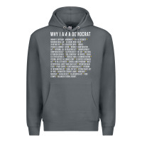 Rock Why I am a Democrat cool political outfit for democrats Long Sleeve Premium Hoodie - lanVoArt